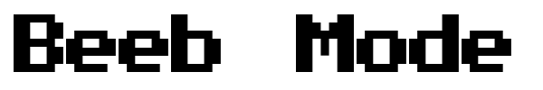 Beeb Mode font preview